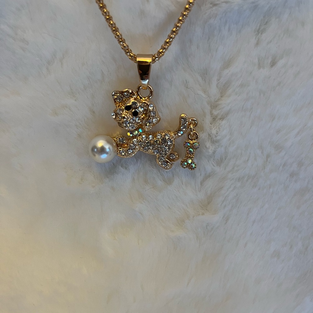 Betsey Johnson Doggy and Bone necklace - Picture 10 of 15